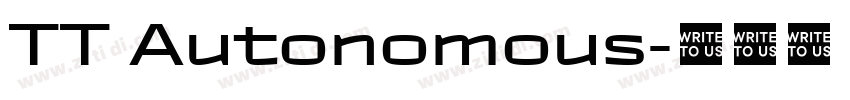 TT Autonomous字体转换
